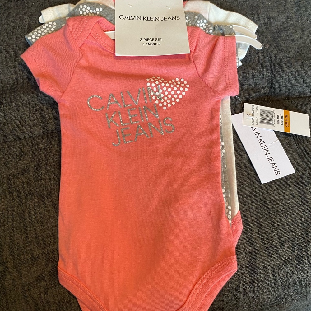 Calvin klein 3 piece onsies